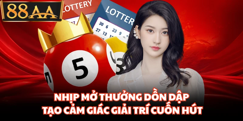 Xổ Số 88AA Đang Bùng Nổ Nhờ Nhịp Quay Thưởng Cực Nhanh 1 Nhịp mở thưởng dồn dập tạo cảm giác giải trí cuốn hút